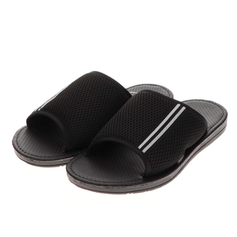 你的品牌名　紳士防滑メッシュサンダル　ブラック　ＬＬ