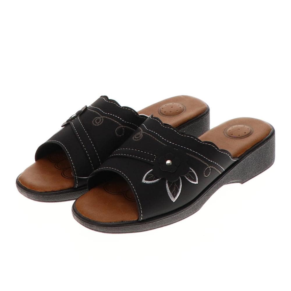 你的品牌名　婦人防滑サンダル　ブラック　Ｌ