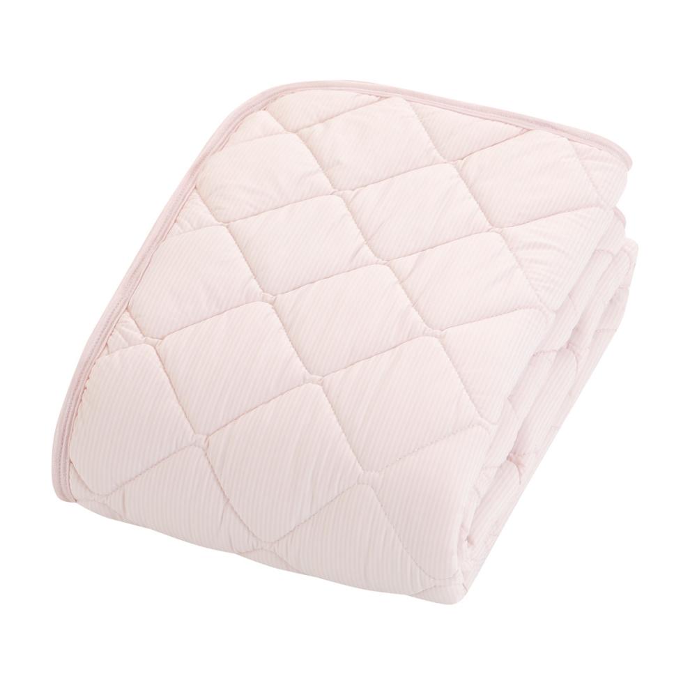 アテーナライフ　涼プラス　強冷感　もちもちリバーシブル敷パッド　ピンク　シングル　１００×２００ｃｍ