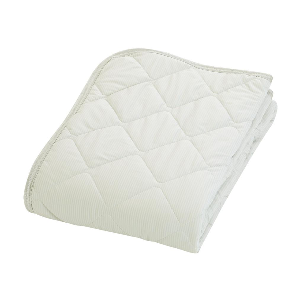 アテーナライフ　涼プラス　強冷感　もちもちリバーシブル敷パッド　グレー　シングル　１００×２００ｃｍ