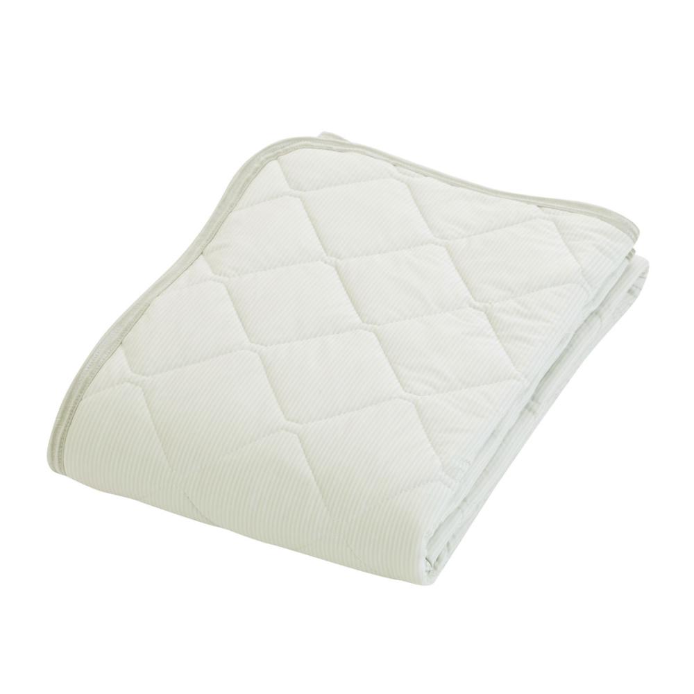 アテーナライフ　涼プラス　強冷感　もちもち置くだけ敷パッド　グレー　シングル　１００×２００ｃｍ