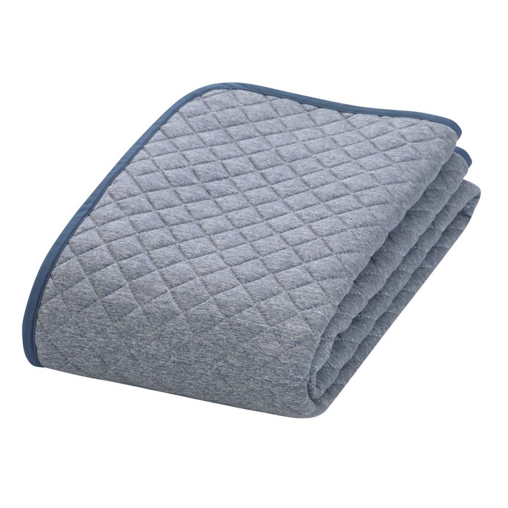 アテーナライフ　涼プラス　超冷感　ひんやり感が長く続くジェル入り敷パッド　ネイビー　シングル　１００×２００ｃｍ