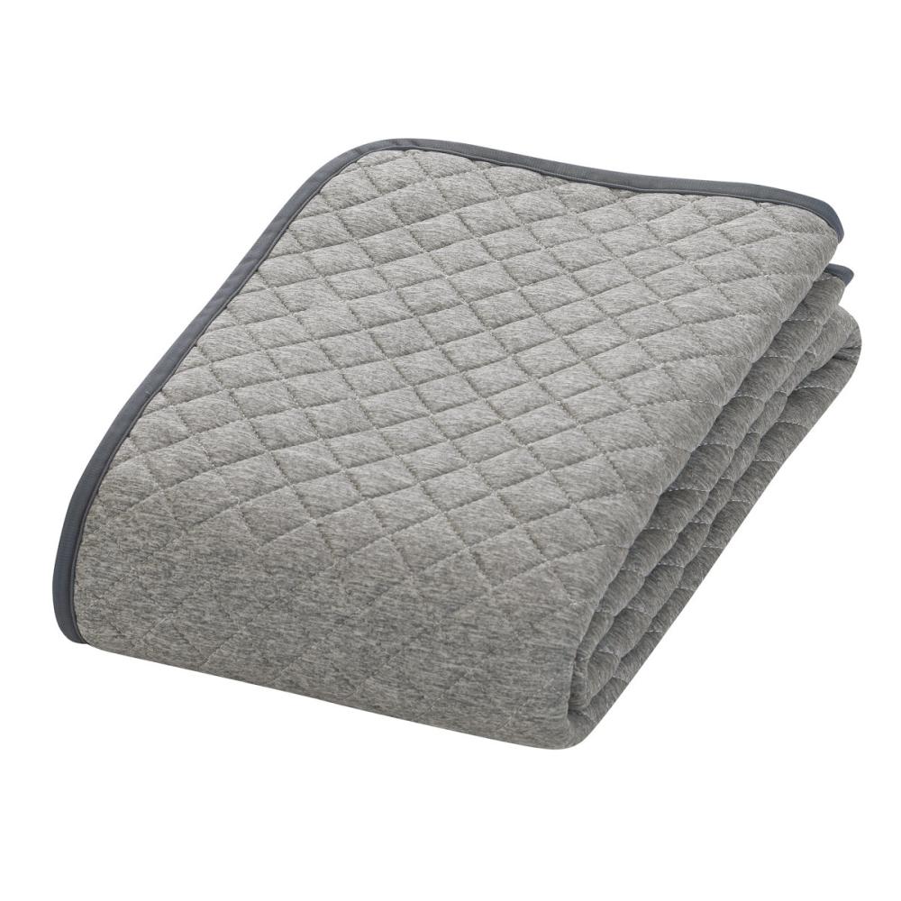 アテーナライフ　涼プラス　超冷感　ひんやり感が長く続くジェル入り敷パッド　グレー　シングル　１００×２００ｃｍ