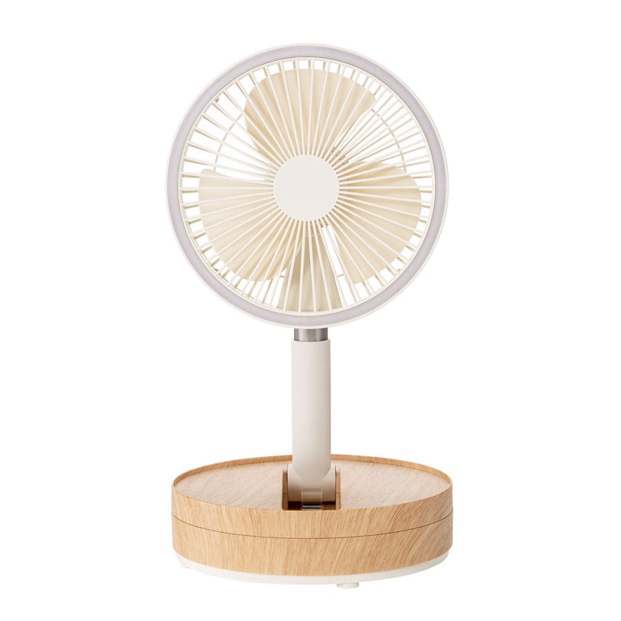 スリーアップ　充電式マルチフォールディングファン　アイボリー