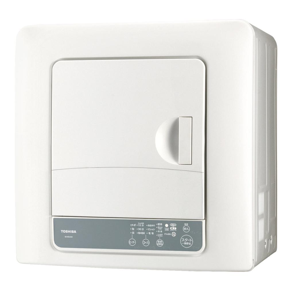 東芝　衣類乾燥機　容量６．０ｋｇ　プュアホワイト　ＥＤー６０Ａ４（Ｗ）