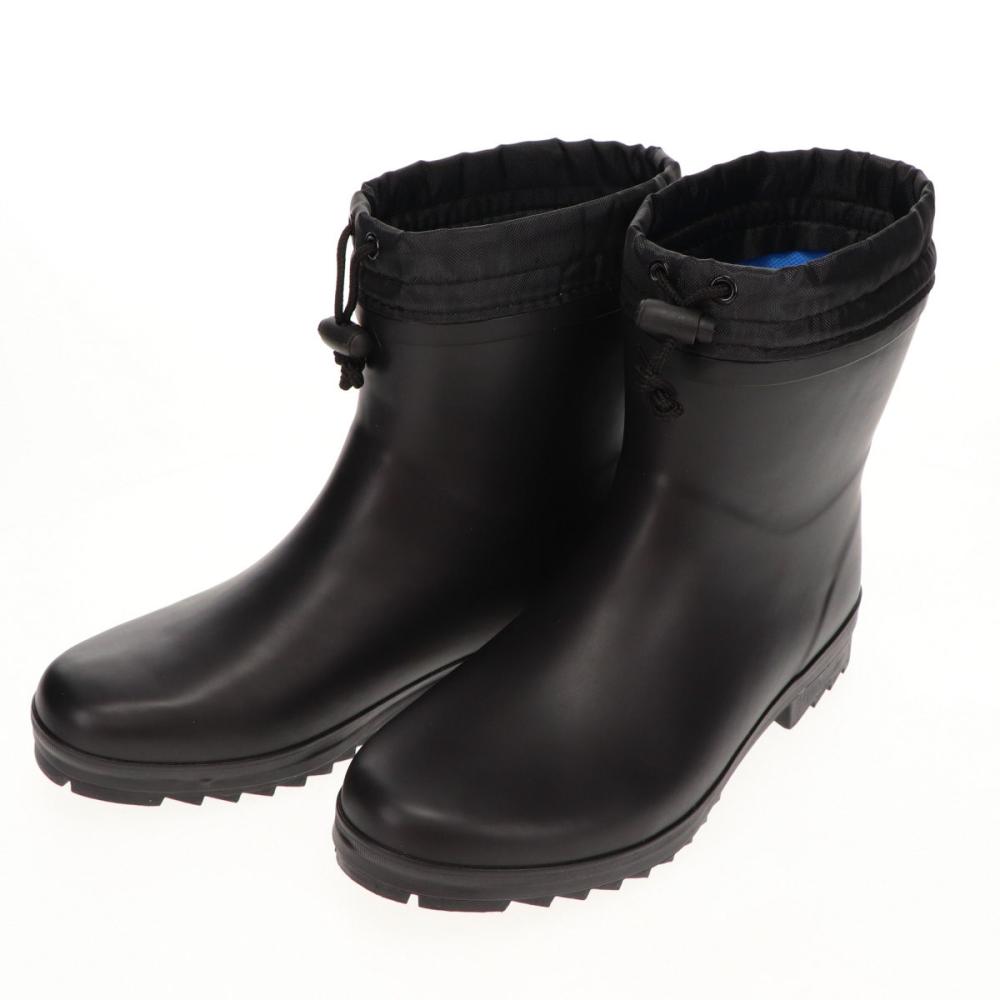 你的品牌名　紳士ラバーショートブーツ　ブラック　Ｌ