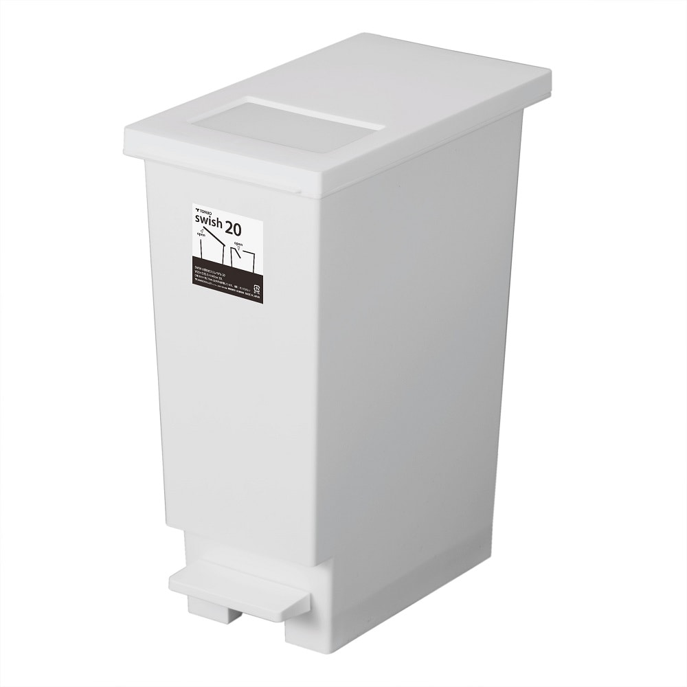 ＳＷＩＳＨ小窓付きスリムペダル２０　ホワイトグレー