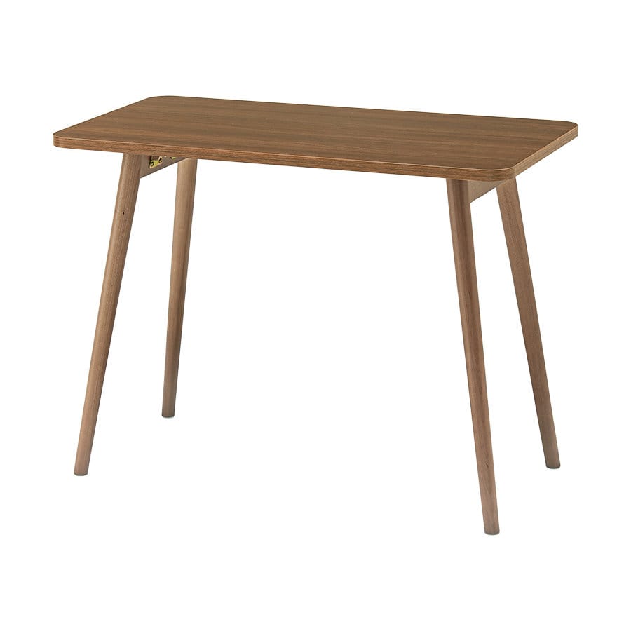 萩原　折れ脚テーブル　ブラウン　約幅８０×高さ６０×奥行４０ｃｍ　ＭＴ－６３８５ＢＲ