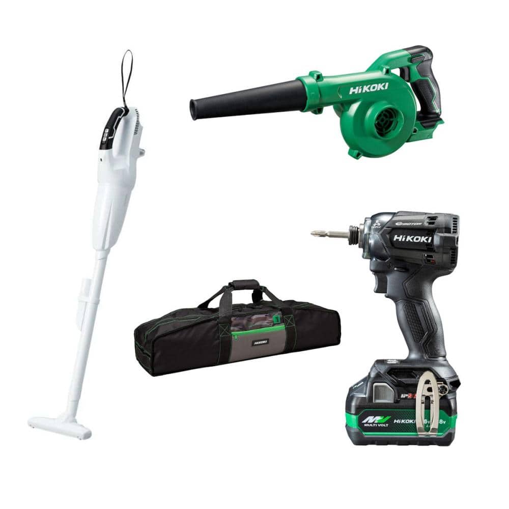 ＨｉＫＯＫＩ（ハイコーキ）　お掃除セット（インパクトドライバセット＋ブロワ本体＋クリーナー本体）