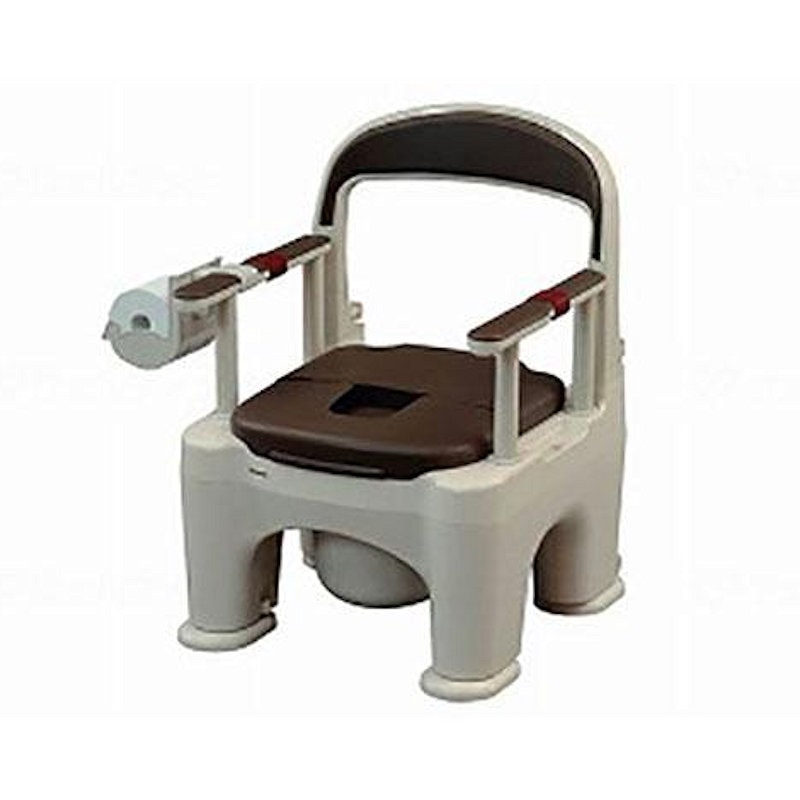 パナソニック　ポータブルトイレ　座楽　ラフィネ　長穴タイプ　ブラウン　ＰＮ－Ｌ３０２０６