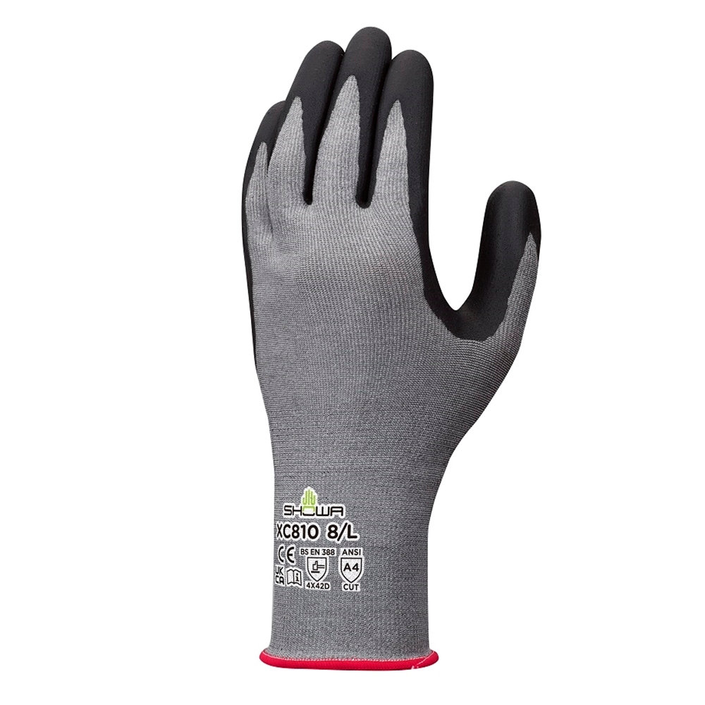 ショーワグローブ　フォルテクスニトリルパーム手袋　グレー　Ｍ　ＸＣ８１０