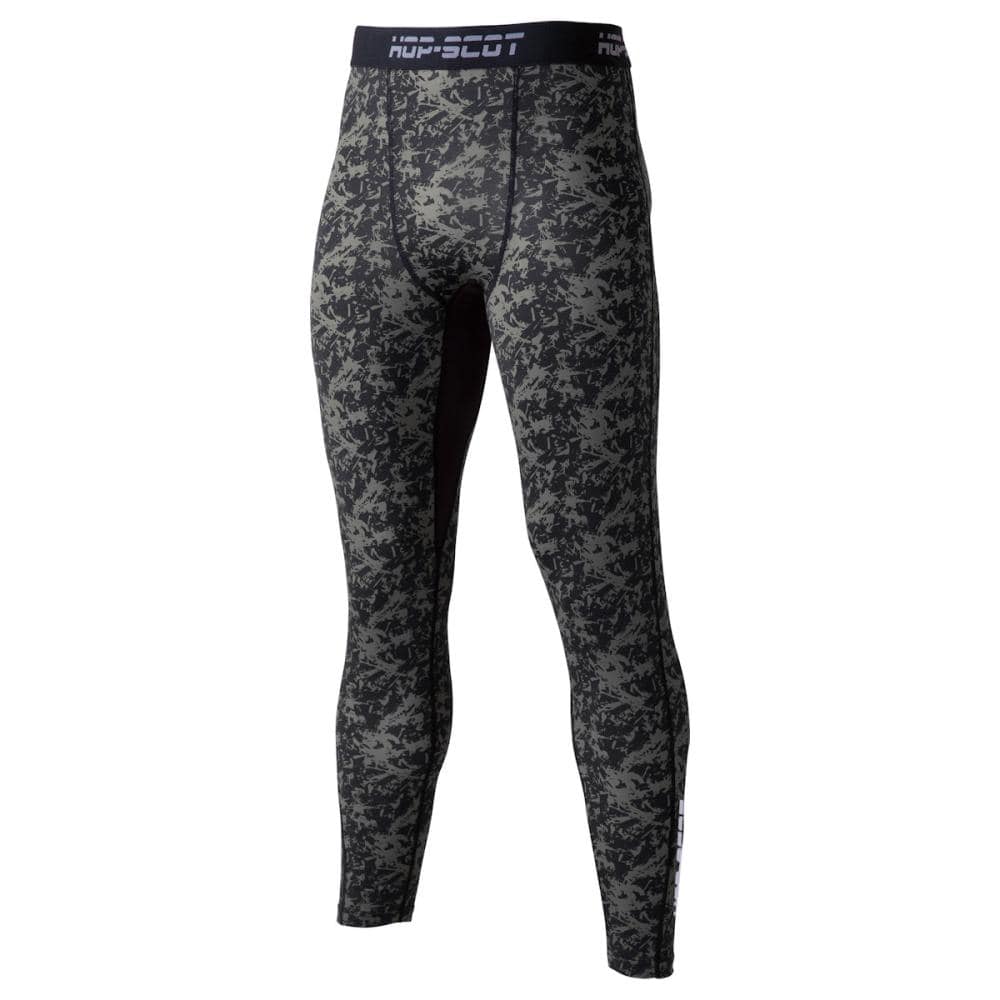 ＨＯＰ－ＳＣＯＴ　吸汗速乾カモフラコンプレッション・ロングパンツ　Ｂ・ブラック　４Ｌ　７０００１３