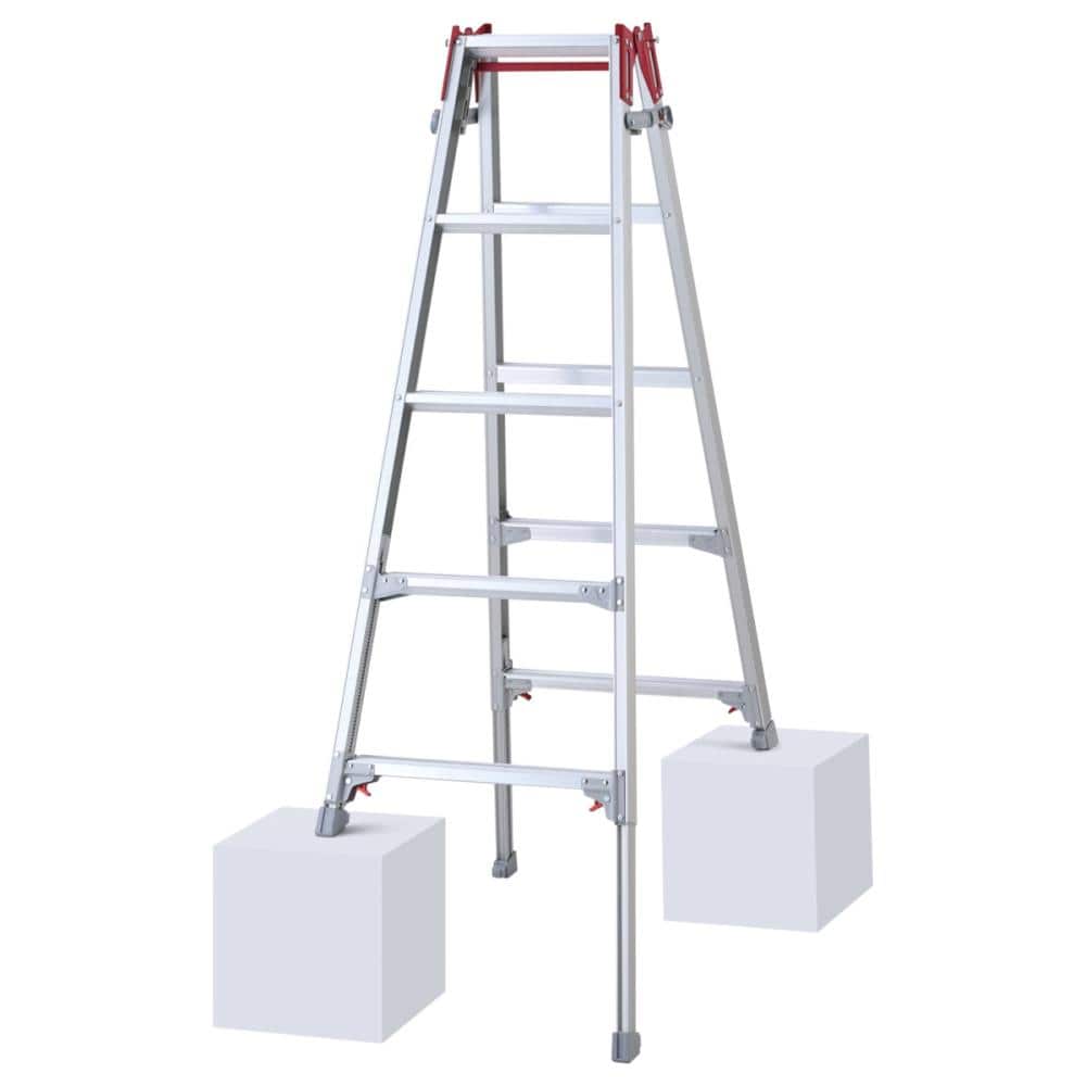 長谷川工業　ワンタッチバー脚部伸縮式　兼用アルミ脚立　５尺　ＲＹＺ－１５Ｄ