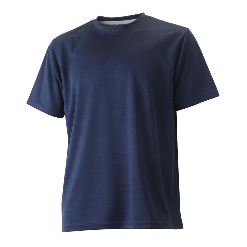 你的品牌名　ドライメッシュＴシャツ半袖　ネイビー　Ｌ
