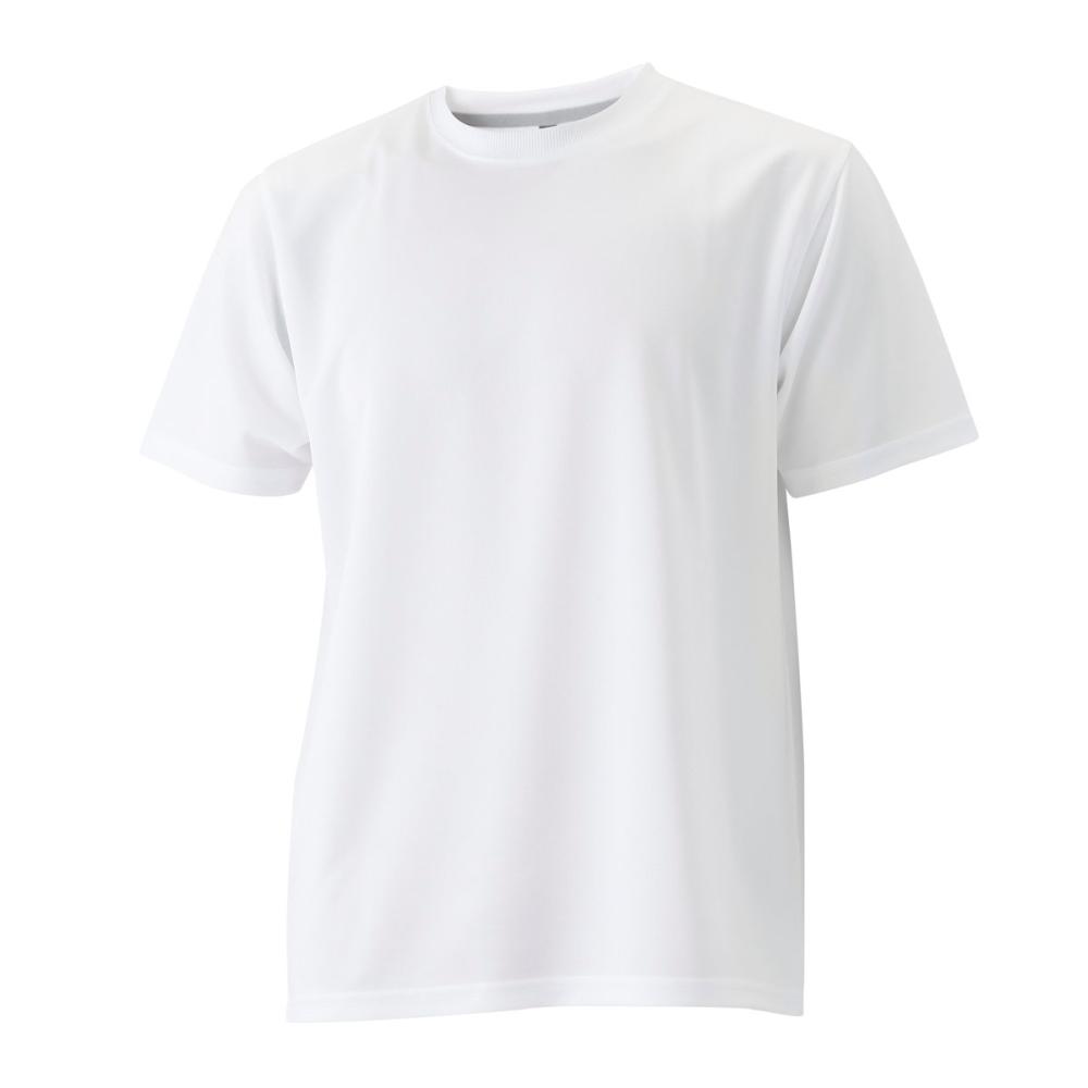 你的品牌名　ドライメッシュＴシャツ半袖　ホワイト　Ｍ