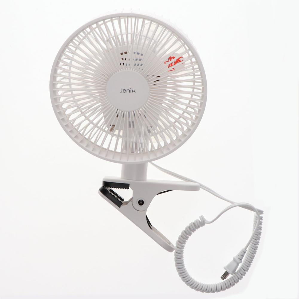 Ｊｅｎｉｘ（ジェニックス）　１８ｃｍクリップ扇風機　ホワイト　ＫＹＣＳ－ＥＪ１８２５