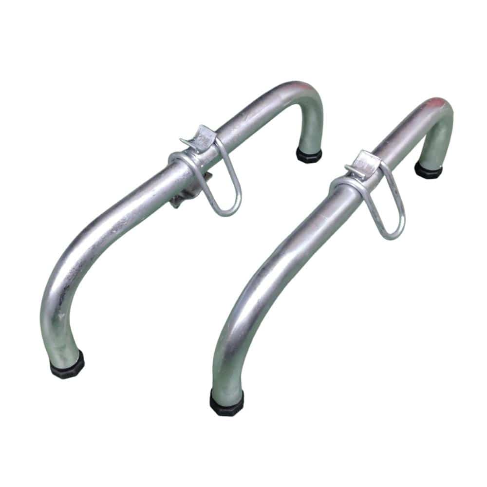 你的品牌名　アメリカンフェンス直付スタンド　シルバー　２個入り