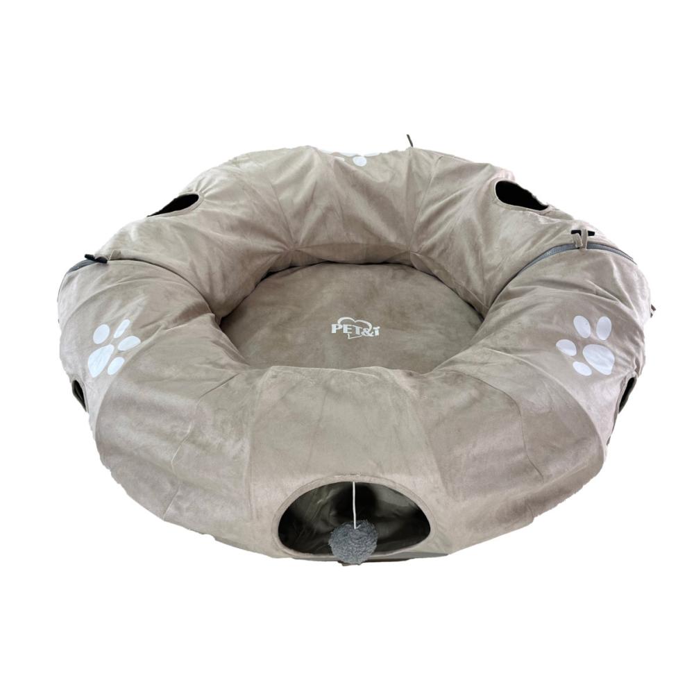 ペットアイ　まるでドーナツ　トンネルベッド　ベージュ