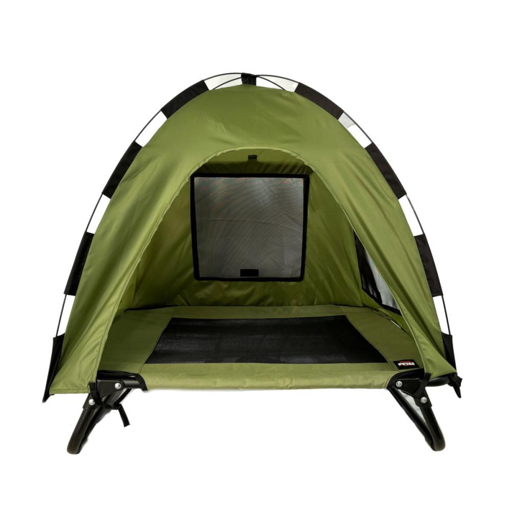 ペットアイ　ペット用シェード付きコット　Ｍ　カーキ