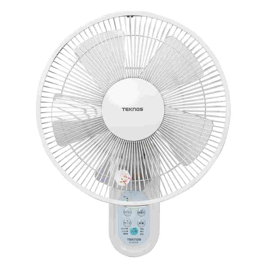 ＴＥＫＮＯＳ（テクノス）　壁掛扇風機　フルリモコン　ホワイト　３０ｃｍ羽根　ホワイト　ＫＩ－Ｗ２８３Ｒ