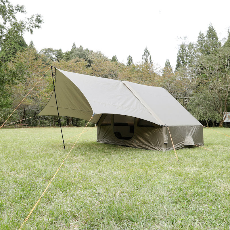 【予約商品】　ナチュラルシーズン　エアーフレーム　タープ付きテントセット　【注文期限：３／３１】