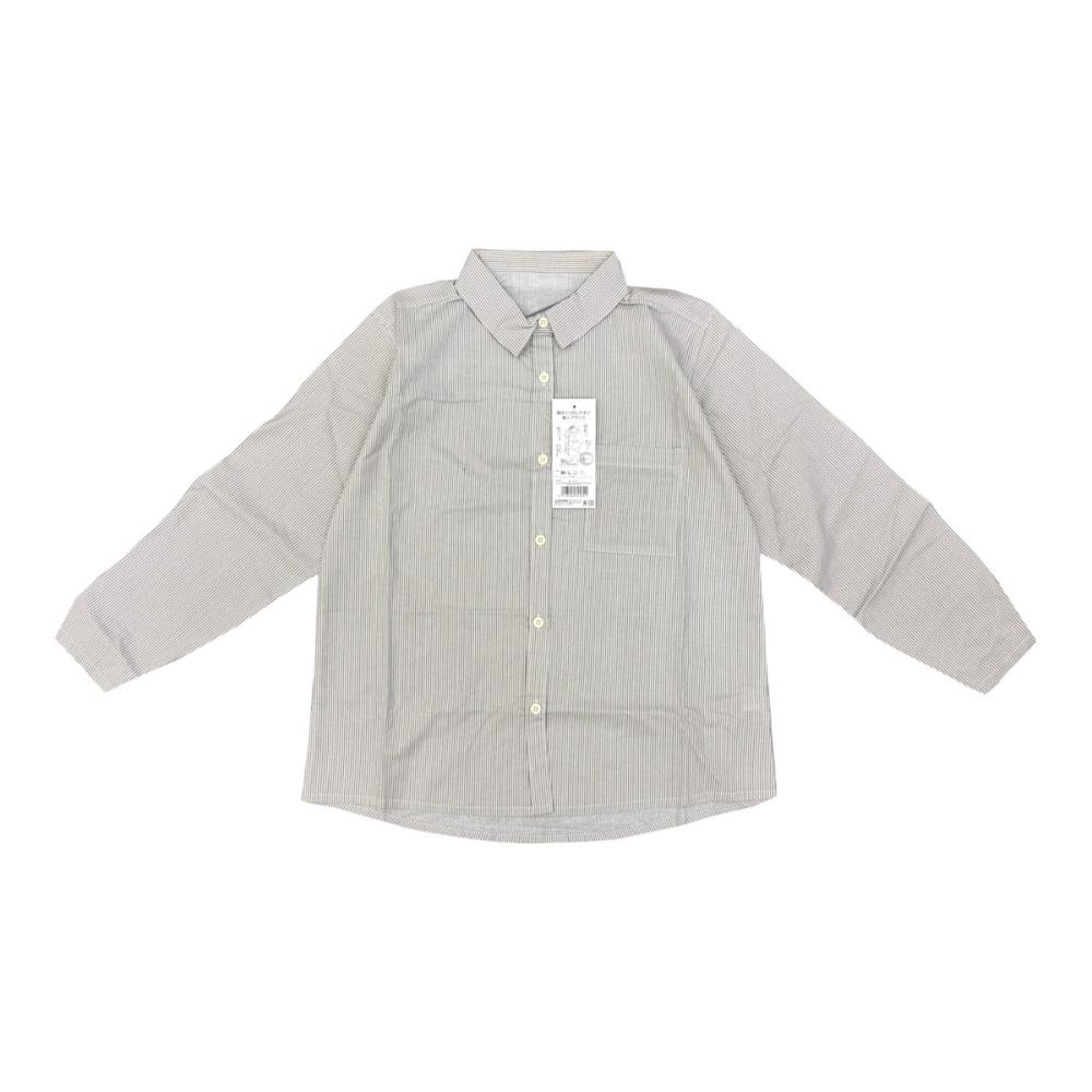 腕まくりのしやすい婦人ブラウス　ＭＬ　ベージュ　５８０