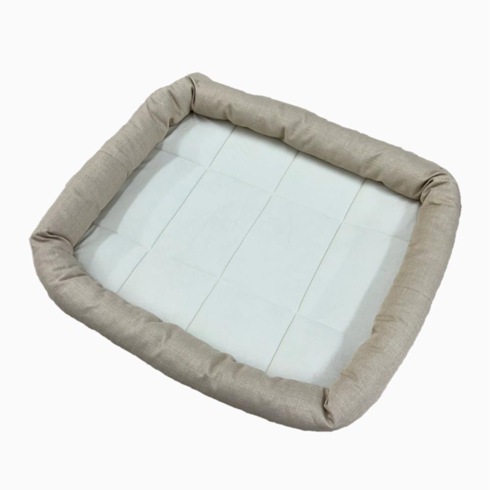 Ｐｅｔａｍｉ　ペット用あごのせマット　ベージュ／アイボリー