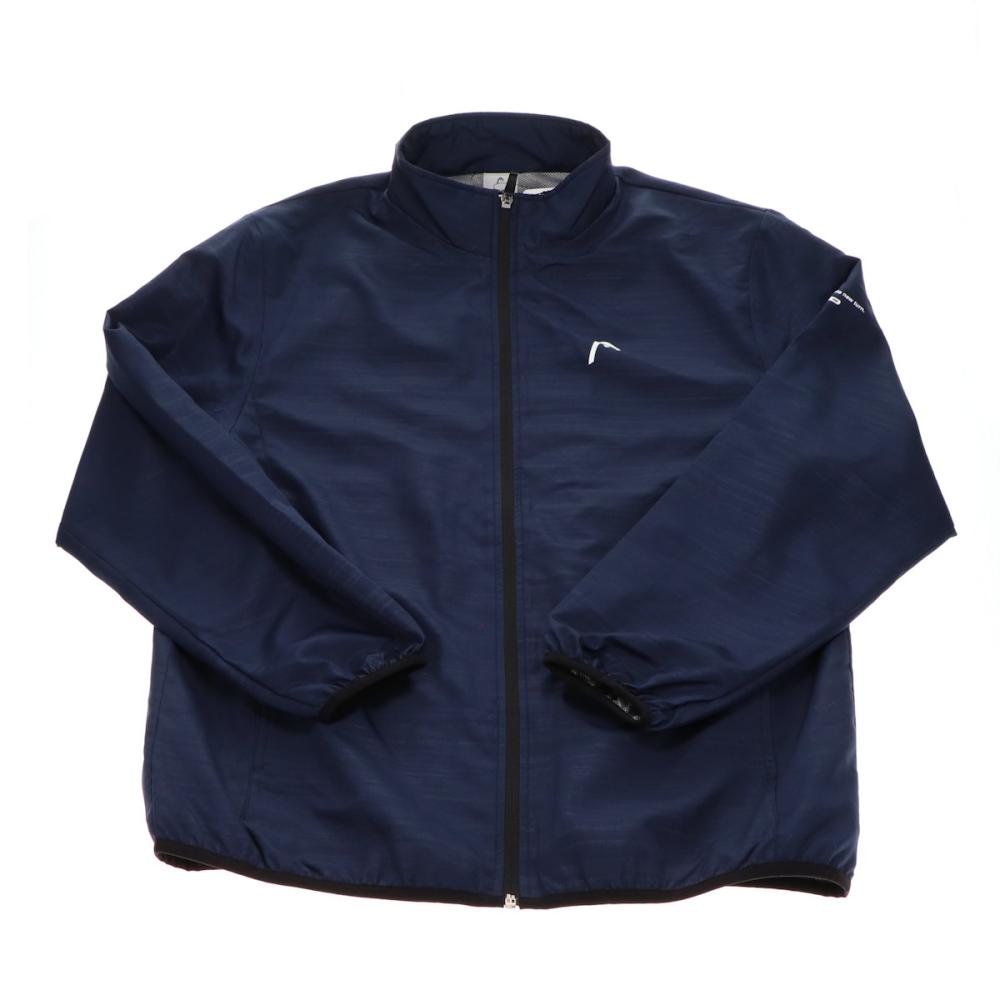 你的品牌名オリジナル　ＨＥＡＤ　裏メッシュエンボスジャケット　ネイビー　Ｌ