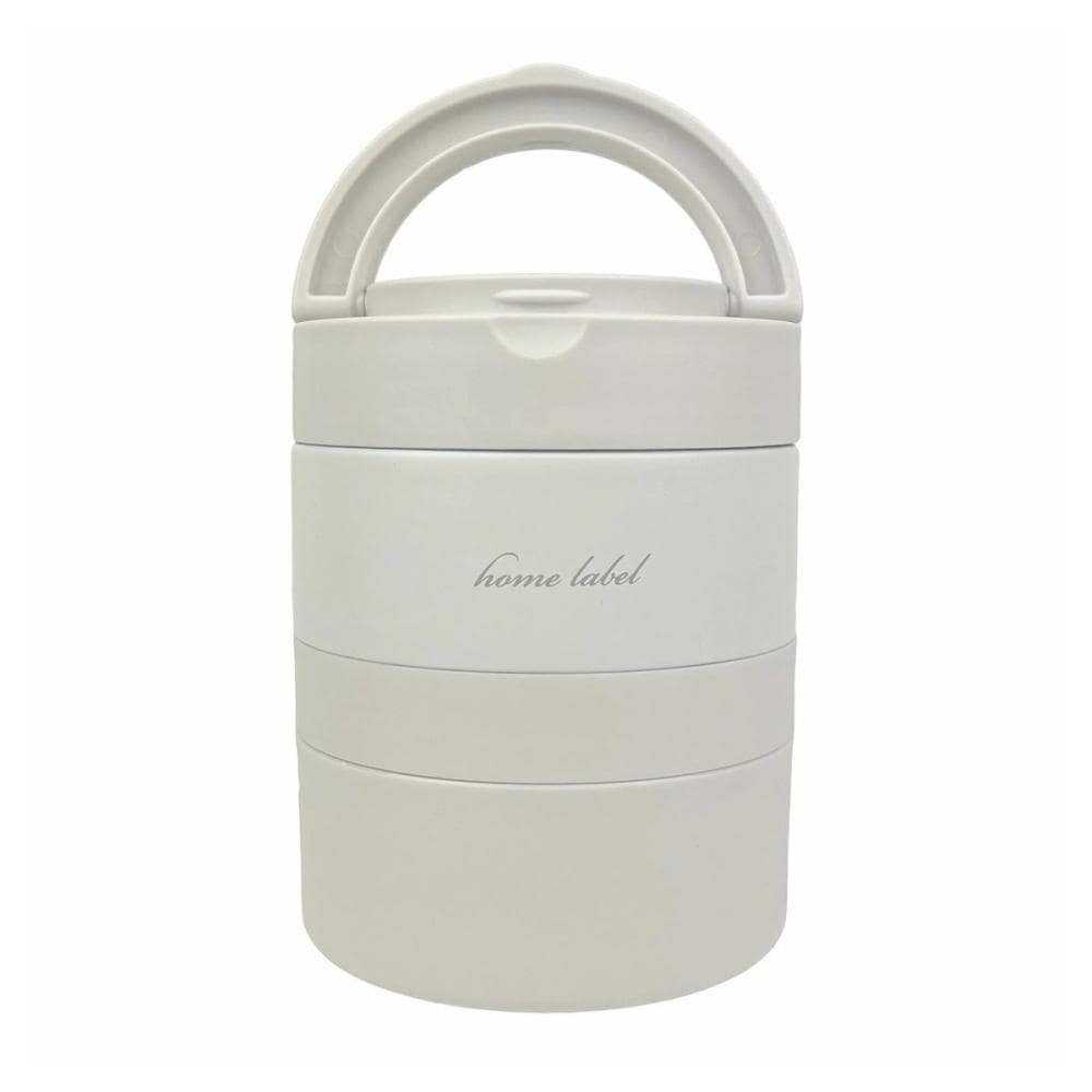 パール金属　ステンレス連結式ランチジャー　４８０ｍＬ　グレーホワイト