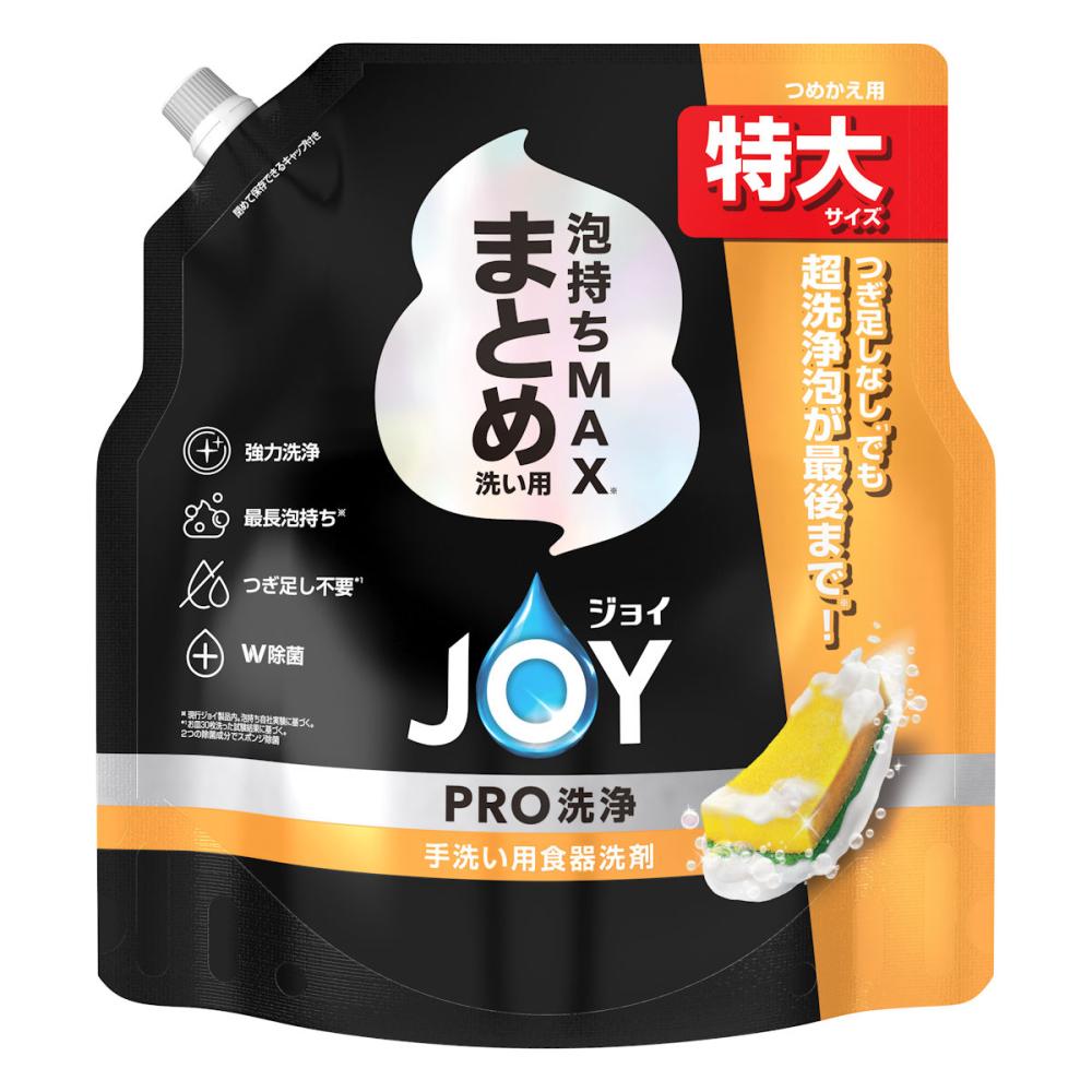 Ｐ＆Ｇ　ジョイ　ＰＲＯ洗浄　まとめ洗い用　詰替用　特大　６５０ｇ