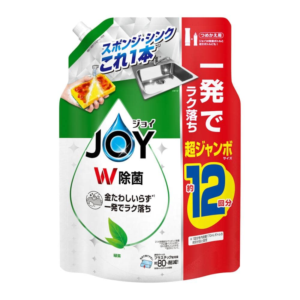 Ｐ＆Ｇ　除菌ジョイコンパクト　緑茶の香り　詰替用　超ジャンボサイズ　１５５０ｍＬ