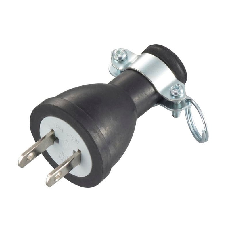 オーム電機　２Ｐゴムプラグ　１５Ａ　１２５Ｖ　補修用　ＨＳ－Ｈ１５ＧＰ／Ｎ