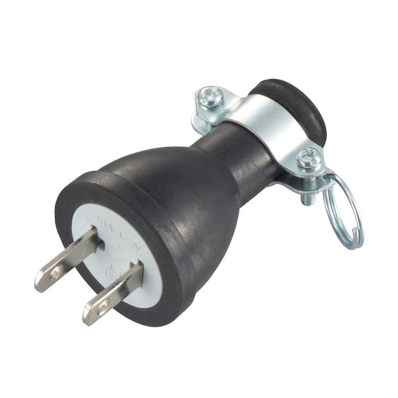 オーム電機　ゴムプラグ　２Ｐ　１５Ａ　１２５Ｖ　ＨＳ－Ｈ１５ＧＰ／Ｐ