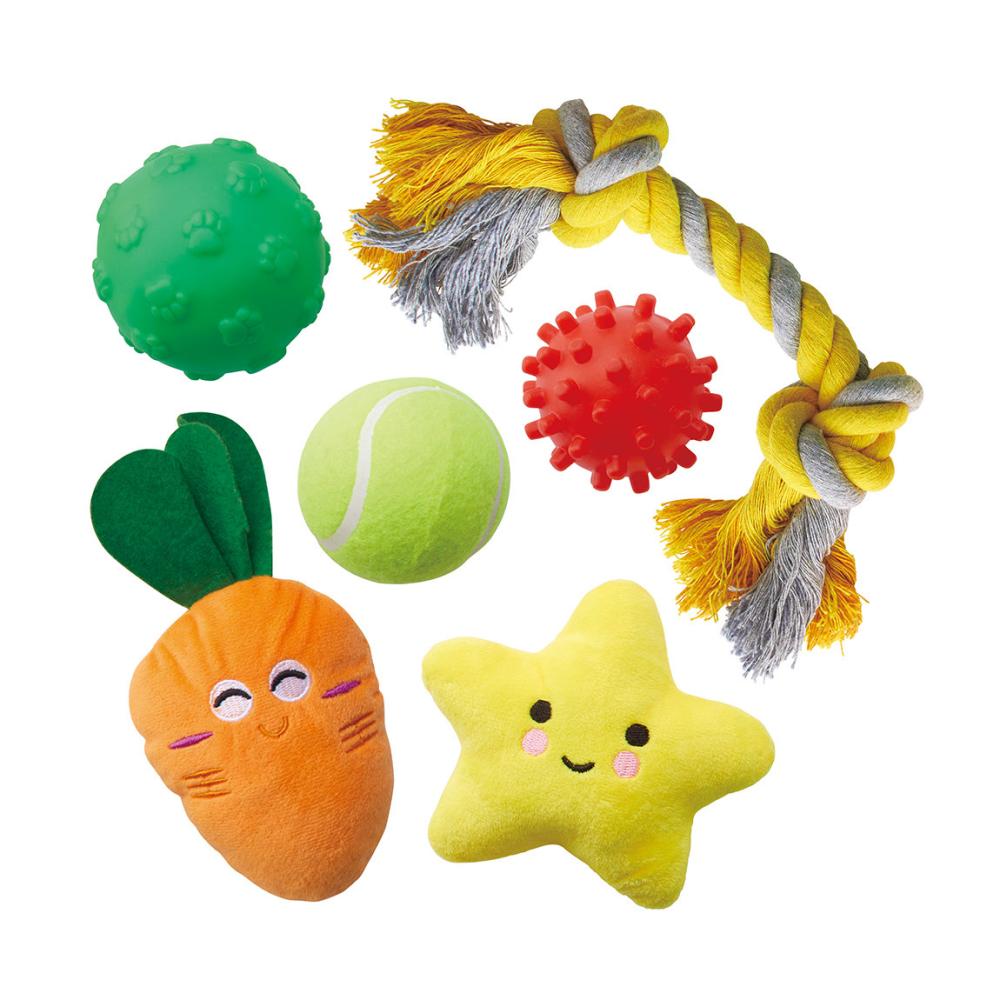 熱血遊び隊！　ボールがコロコロバラエティーパック　小型～中型犬用　６個入り