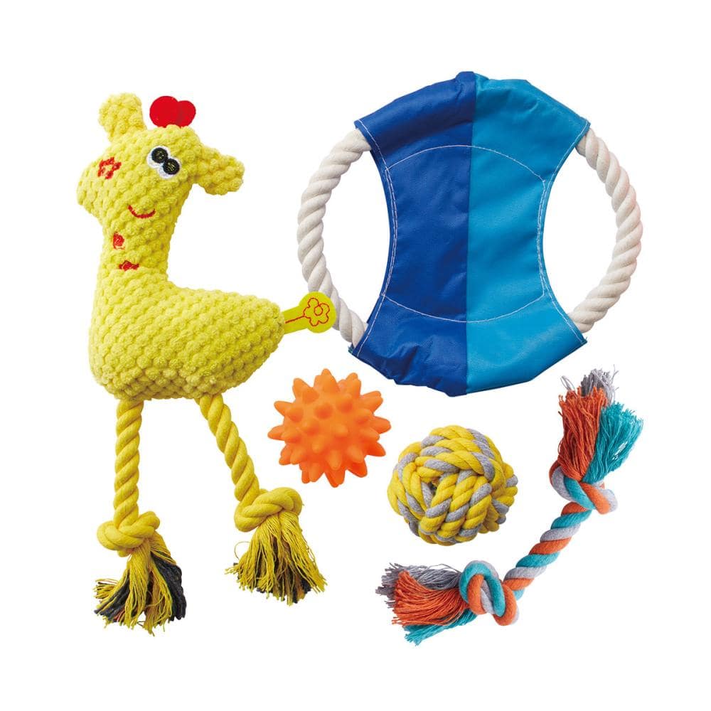 熱血遊び隊！　ロープバシバシバラエティーパック　超小型～小型犬用　５個入り