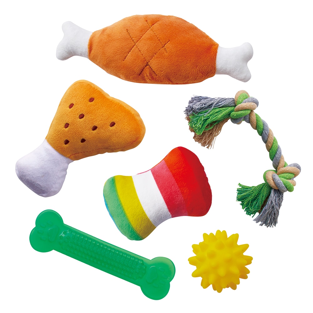 熱血遊び隊！　ほねルンルンバラエティーパック　小型～中型犬用　６個入り