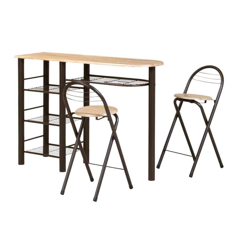 ハイテーブルセット　ブラウン　ＣＴ－１２００（ＢＲ）