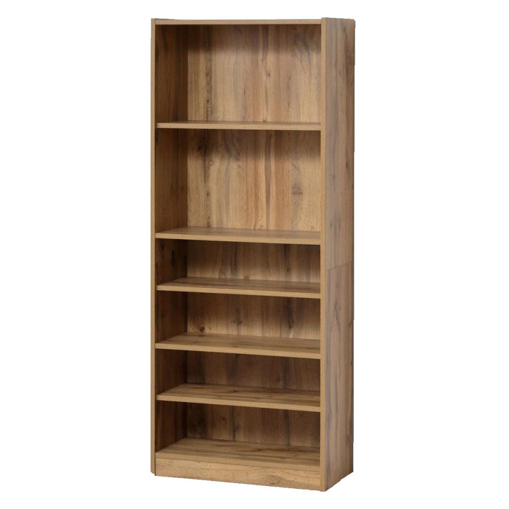 クロシオ　らくらく簡単組立　文庫本棚　幅６０×高さ１５０ｃｍ　ナチュラル