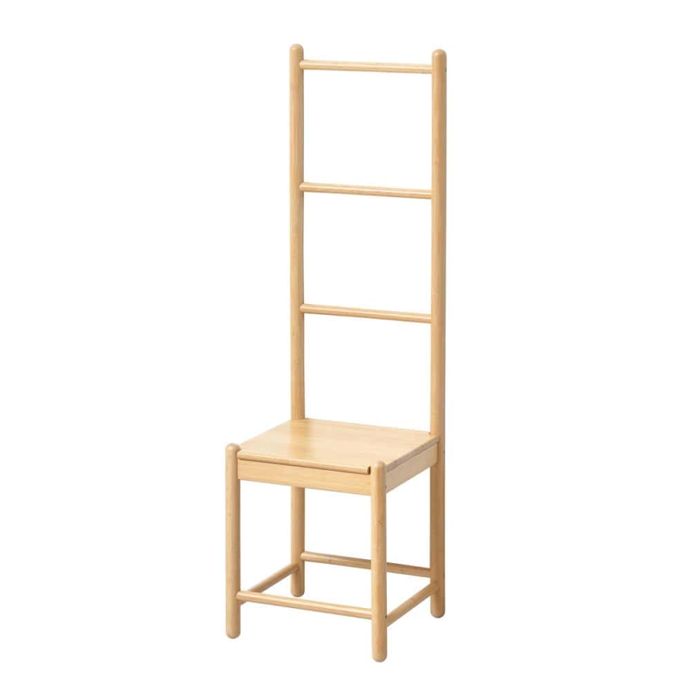 クロシオ　Ｂａｍｂｏｏ　ラダーチェア　幅３８×奥行３５．５×高さ１２８．５ｃｍ