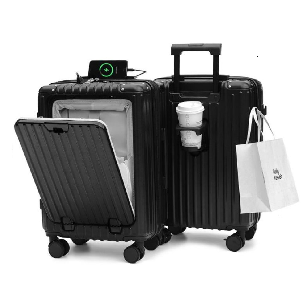 ビーブリッジ　スーツケース　フロントオープン　４２Ｌ　Ｓ　ブルー