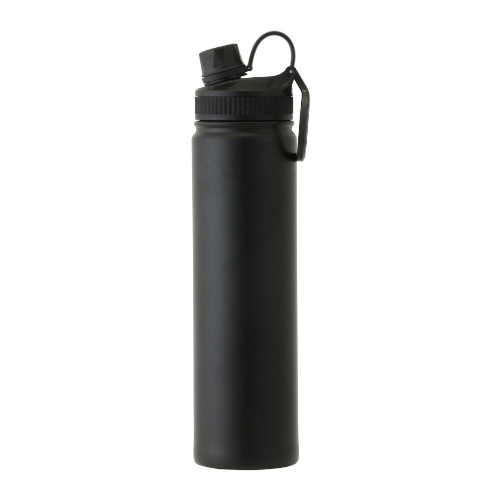 アテーナライフ　真空断熱　保冷スポーツボトル　ブラック　７５０ｍＬ