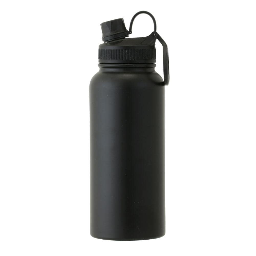 アテーナライフ　真空断熱　保冷スポーツボトル　ブラック　９８０ｍＬ