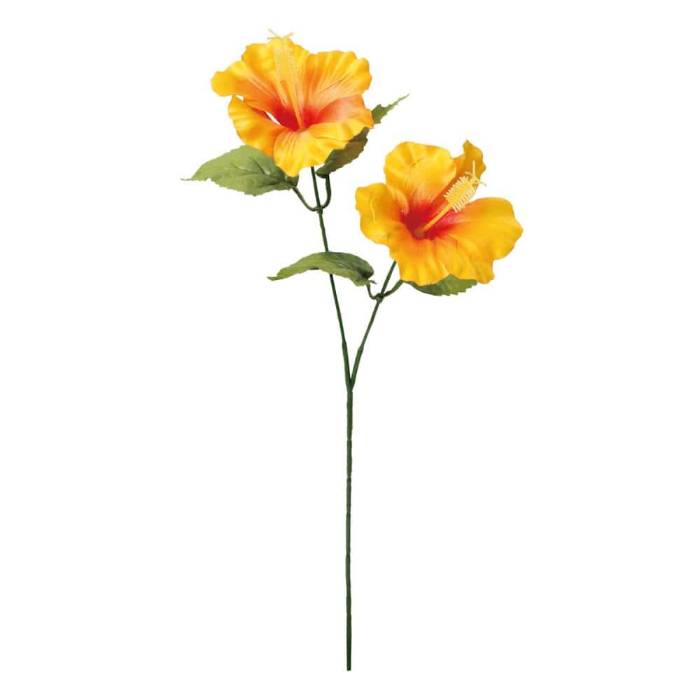 造花　ハイビスカススプレー　オレンジ　ＦＳ－８３８７　ＯＲ