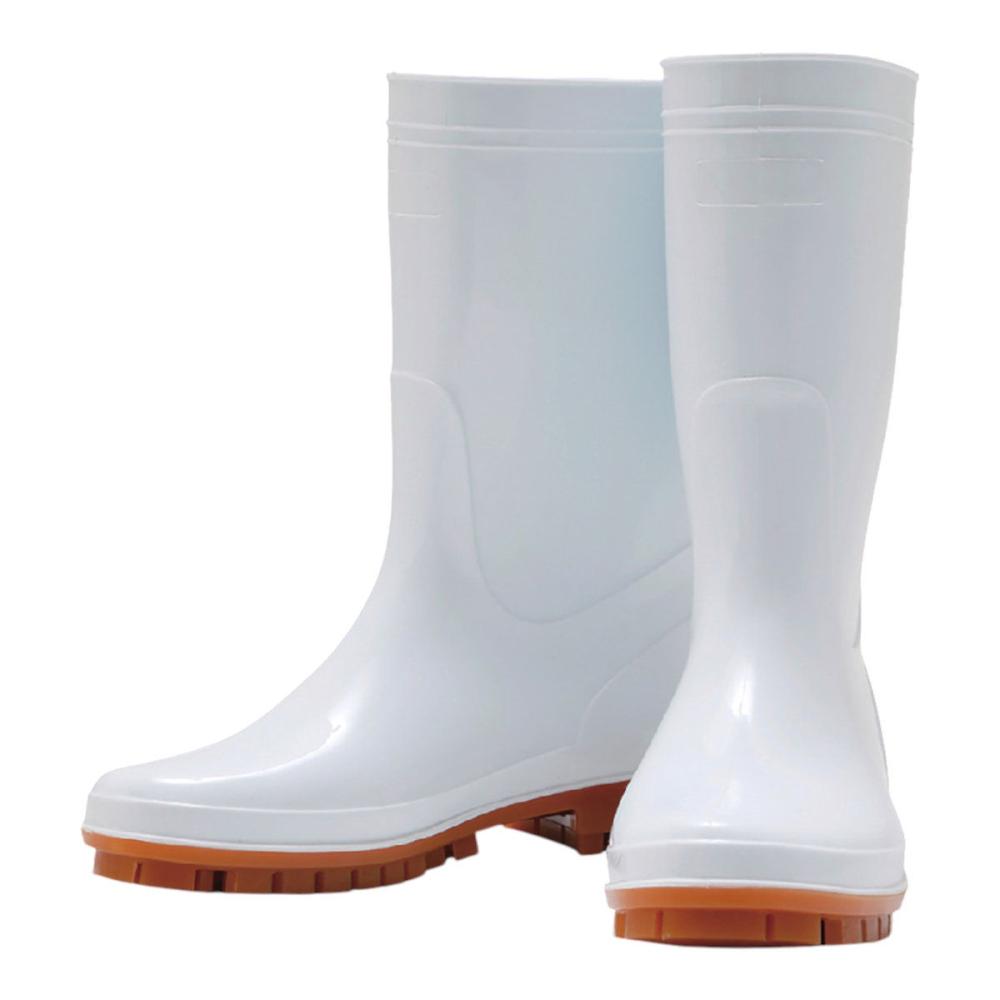 Ｋ＋ＷＯＲＫＳ　耐油耐滑抗菌ＰＶＣブーツ　ホワイト　Ｍ　２４．５～２５ｃｍ