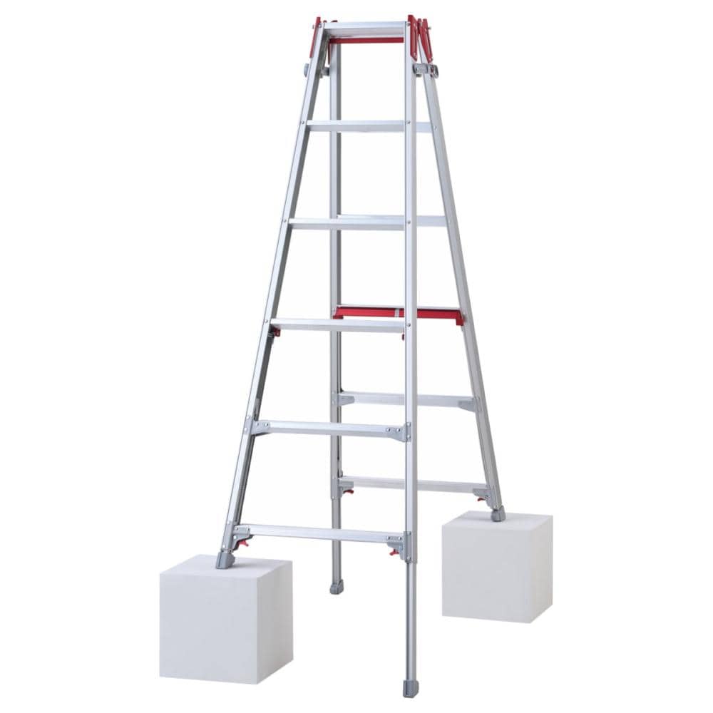 長谷川工業　上部操作型アルミ伸縮脚立　シャガマン　６尺　ＲＹＲ－１８ａ