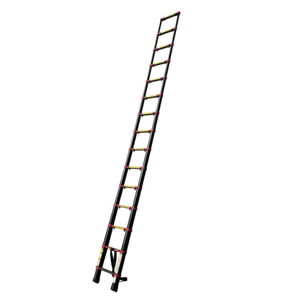 アルミス　アルミ伸縮はしご　フック付　４．４ｍ　ブラック　ＡＳＨ－４４０ＢＫＦ