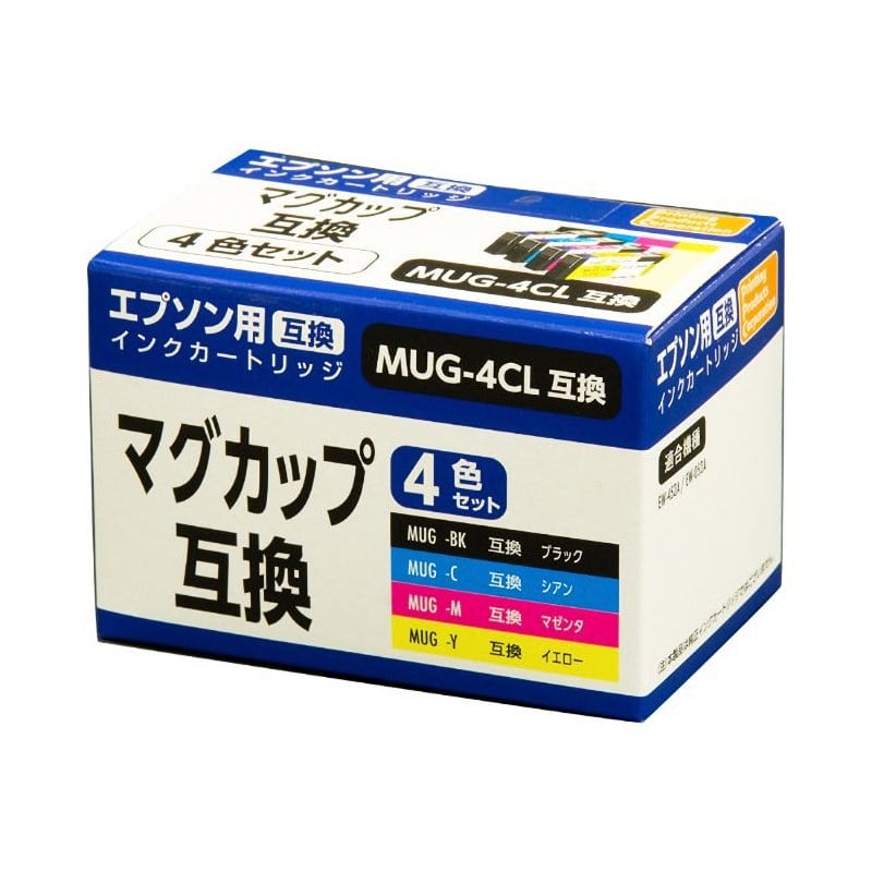 エプソン MUG-4CL　マグカップﾟ ４色ﾊﾟｯｸ　互換インクカートリッジ