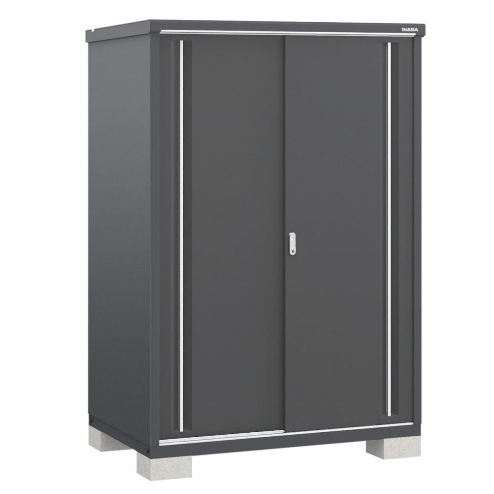 イナバ　シンプリー　長もの収納タイプ　約幅１．４×奥行０．８ｍ×高さ１．６ｍ　フランネルグレー　ＭＪＸ－１３７ＤＰＦ