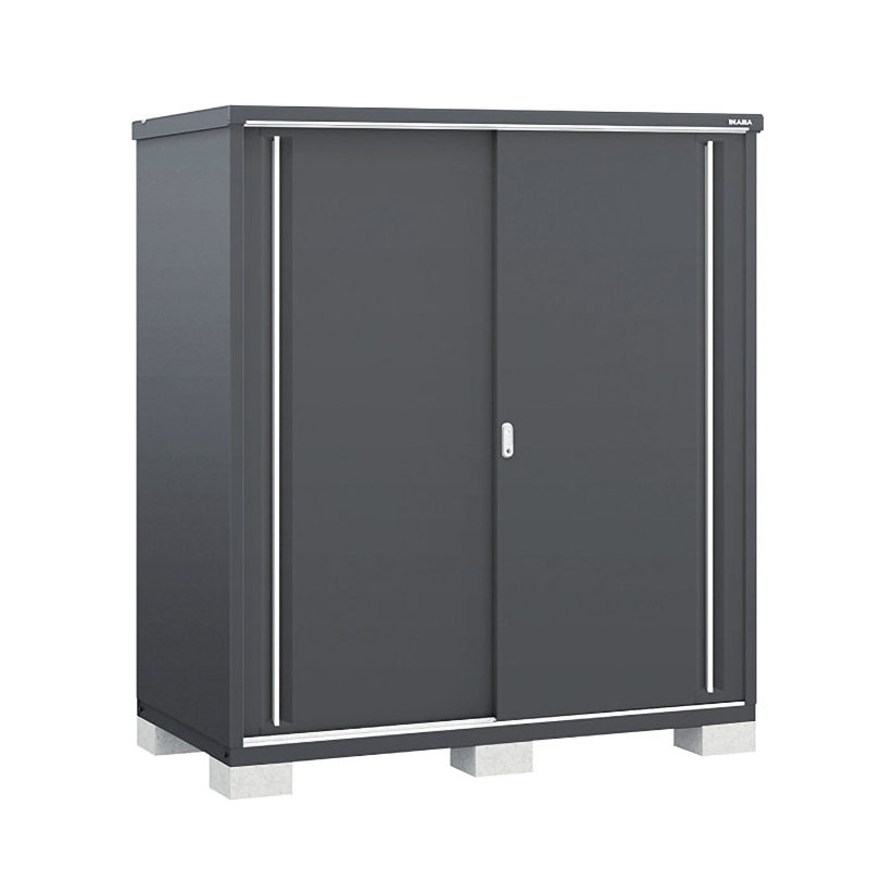 イナバ　シンプリー　全面棚タイプ　約幅１．８×奥行０．８ｍ×高さ１．６ｍ　フランネルグレー　ＭＪＸ－１７９ＤＦ