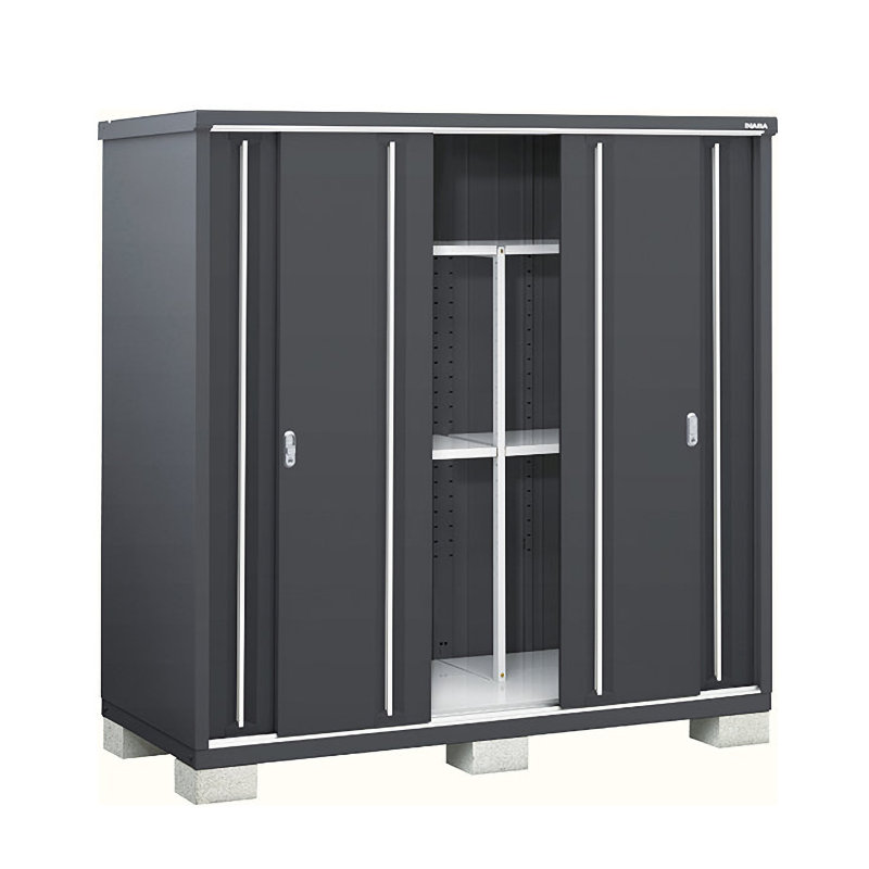 イナバ　シンプリー　長もの収納タイプ　約幅２×奥行１ｍ×高さ１．６ｍ　フランネルグレー　ＭＪＸ－１９９ＤＰＦ